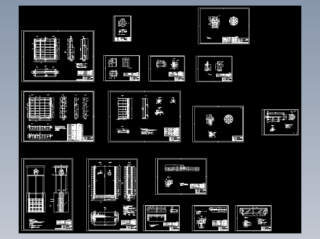 钢闸门整套设计施工图纸