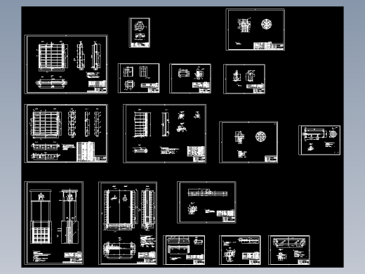 钢闸门整套设计施工图纸