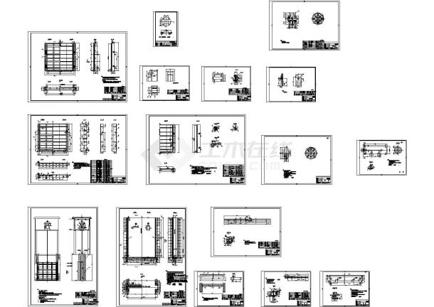钢闸门整套设计施工图纸