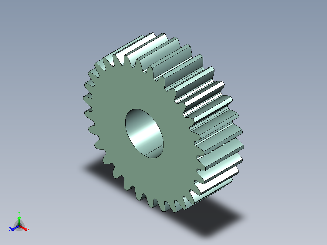 直齿圆柱外齿轮（stp格