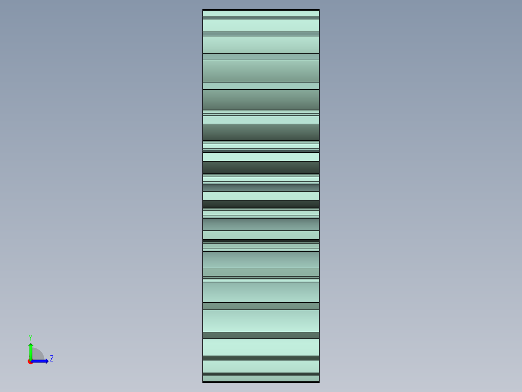 直齿圆柱外齿轮（stp格左视图