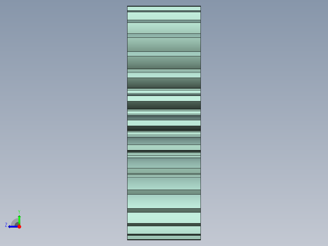 直齿圆柱外齿轮（stp格右视图
