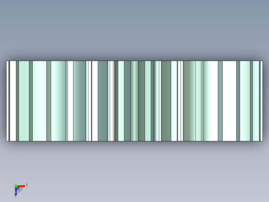 直齿圆柱外齿轮（stp格俯视图