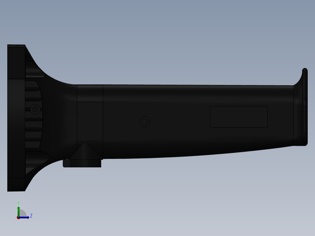 solidworks 手柄左视图