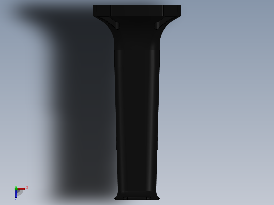 solidworks 手柄俯视图