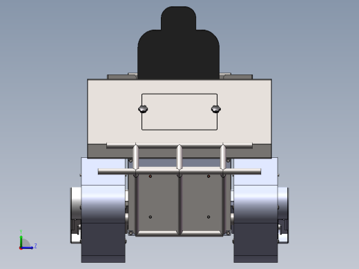履带式装甲车3d图纸 SolidWorks绘图设计 履带式小车3d图三维模型左视缩略图