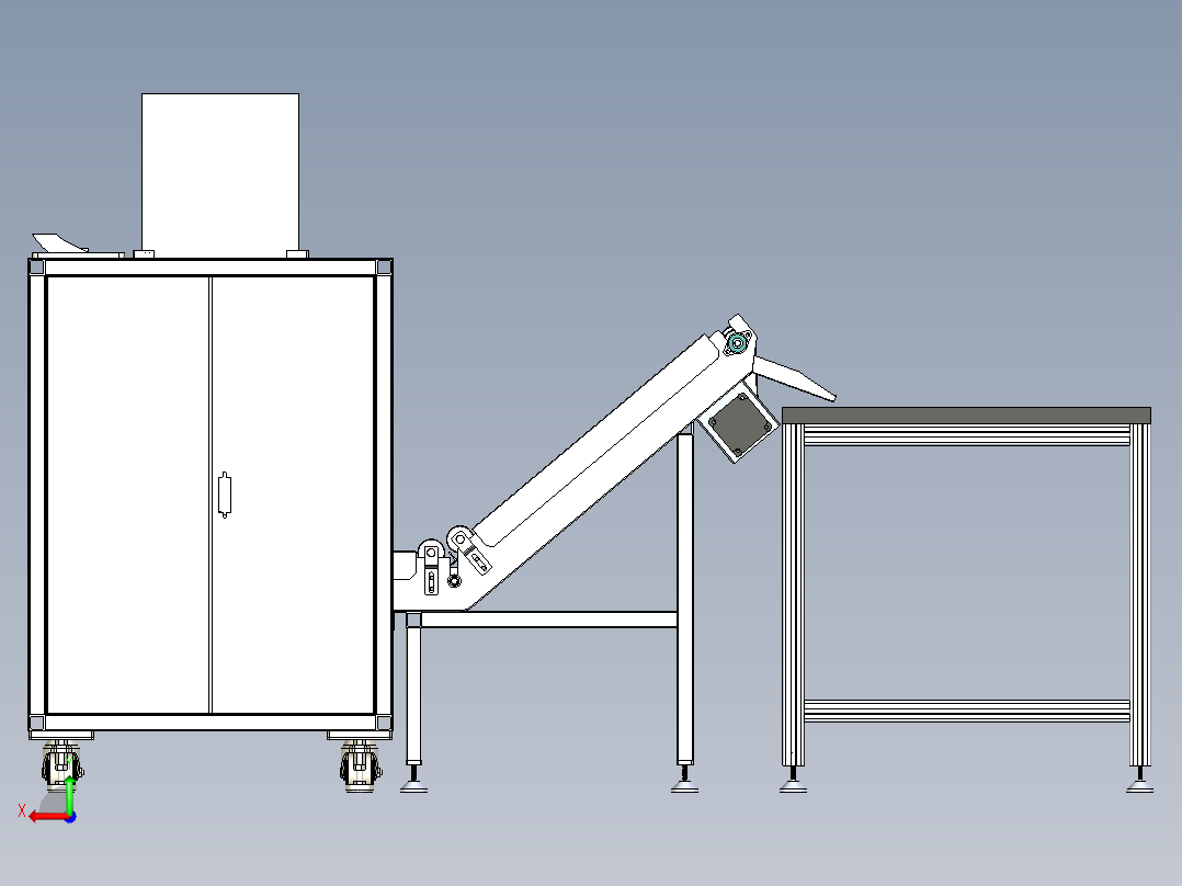 A10_自动打印喷码装袋热封机后视图