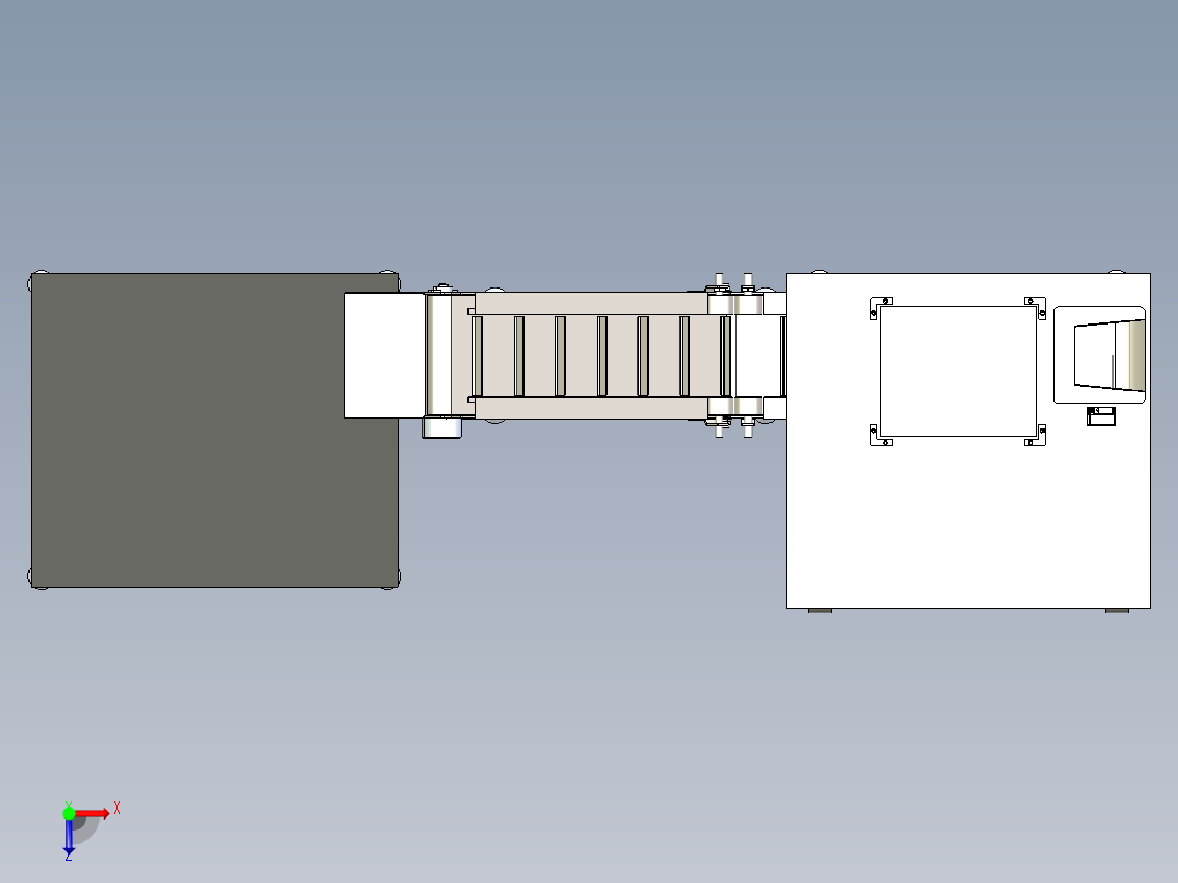 A10_自动打印喷码装袋热封机俯视图