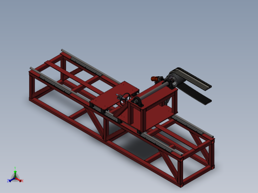 V型皮带磨床正等轴测缩略图