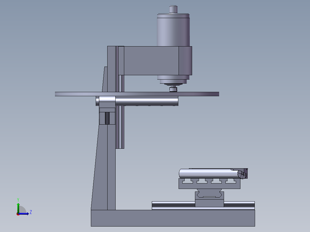 143数控机床左视图