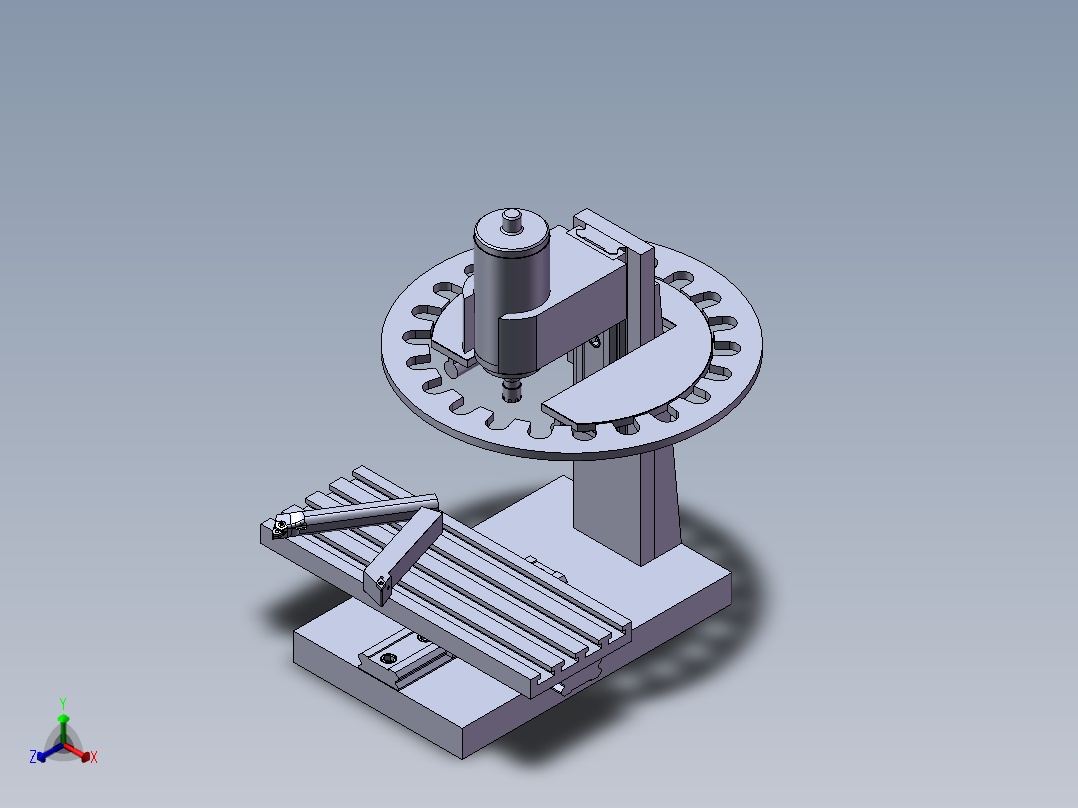 143数控机床正等轴测图