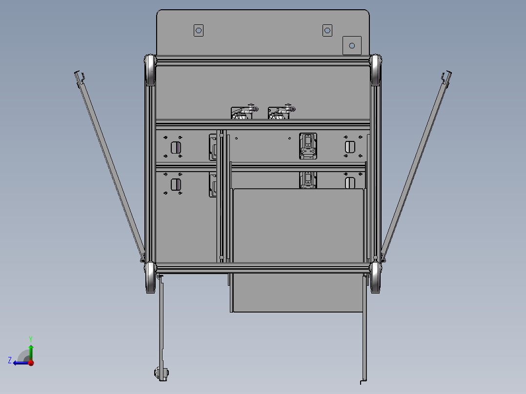 转盘式PCB检测机右视图