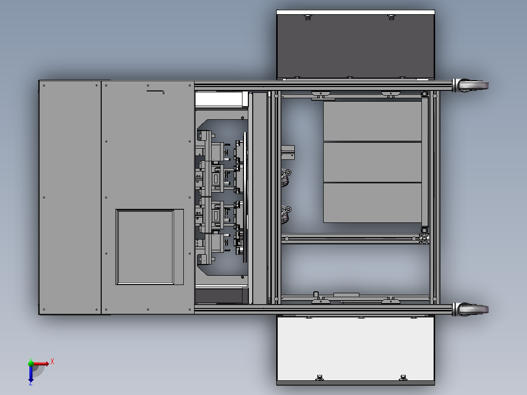转盘式PCB检测机俯视图