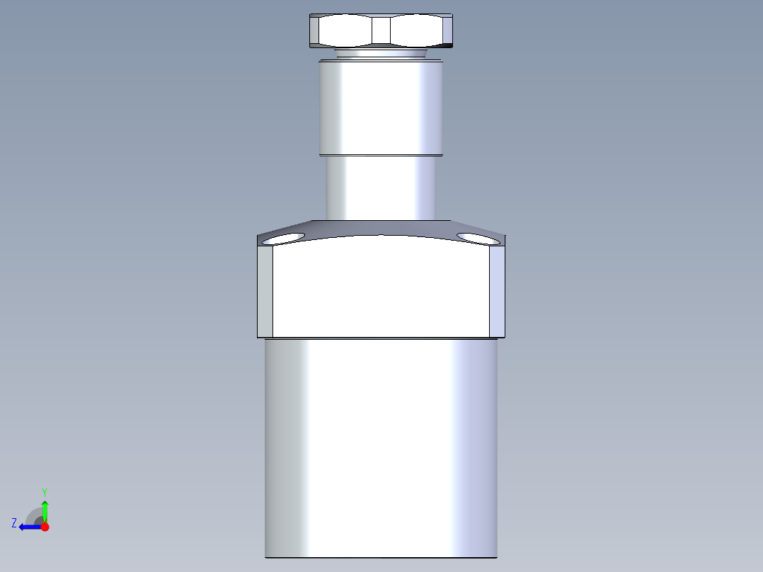 KOSMEKLHA0750-GR-Y30多系列多零件图纸模型右视图