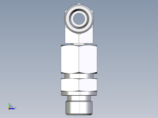 卡套式工业通用硬管接头EO_Assembled_adjustable_standpipe_branch_tee_EVT10SROMD71左视缩略图