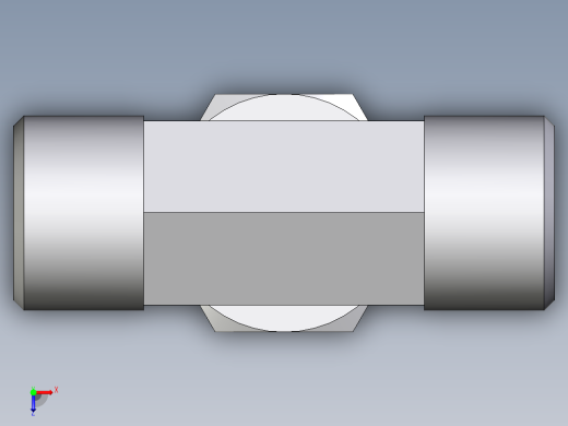 卡套式工业通用硬管接头EO_Assembled_adjustable_standpipe_branch_tee_EVT10SROMD71俯视缩略图