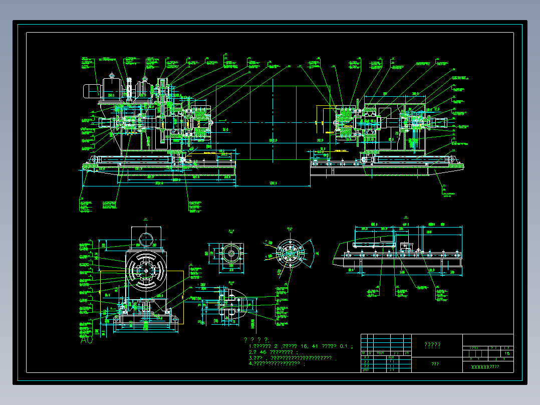 双头开卷机总装图86483==36ku