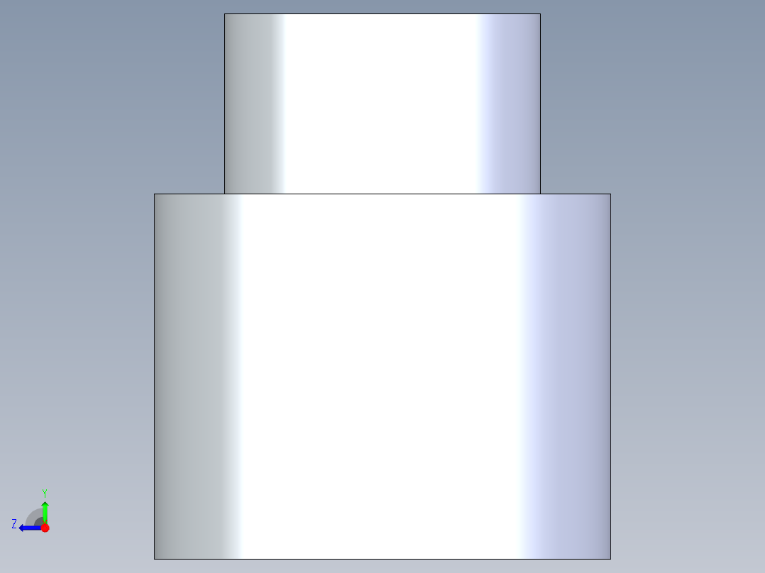 聚氯乙烯配件11-Sch80_ReducerCoupling_SxS_829-130_1in x 0.5in右视图
