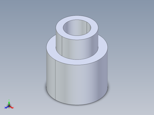 聚氯乙烯配件11-Sch80_ReducerCoupling_SxS_829-130_1in x 0.5in正等轴测缩略图