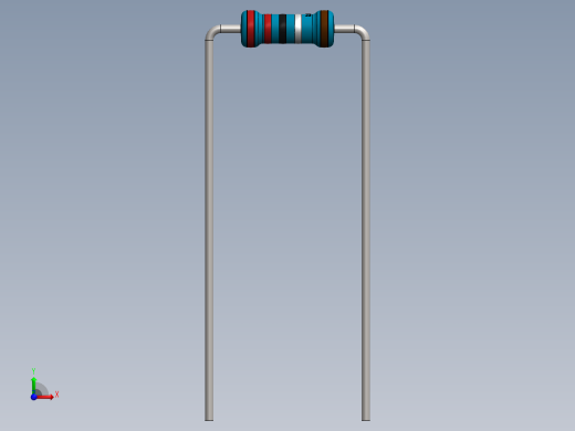 电容器 二极管 电阻器-Resistor 2.2 Ohm Blue前视缩略图
