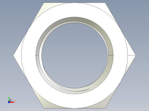 DIN 934 螺母-M76 Nut.STEP前视缩略图