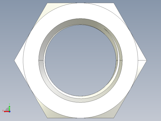 DIN 934 螺母-M76 Nut.STEP后视缩略图