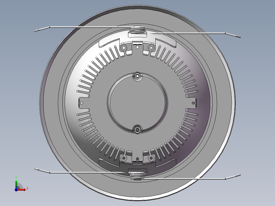 现代 LED吸顶灯前视图
