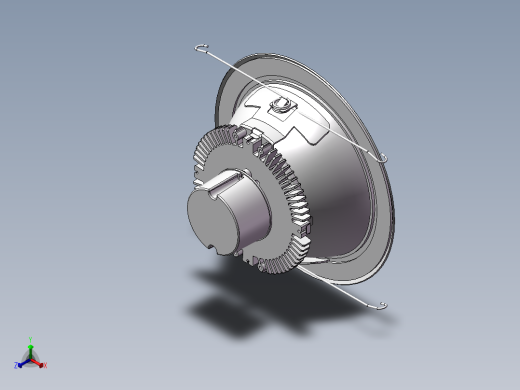 现代 LED吸顶灯正等轴测缩略图