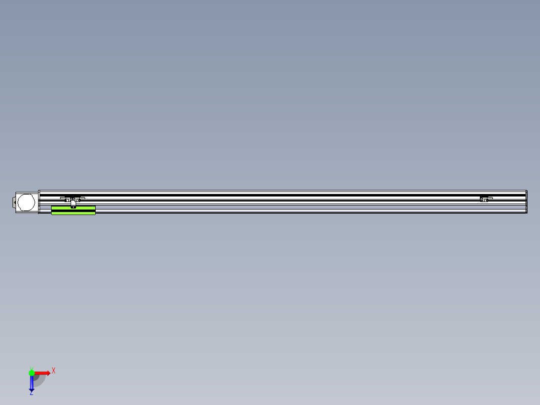 同步带滑台-半封闭B13-L90-S1300-L-P40-D3俯视图