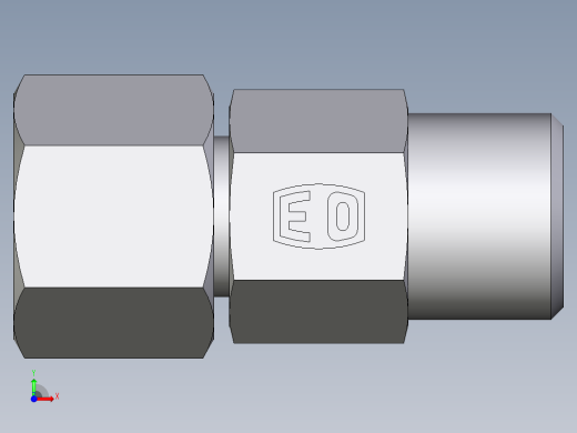 卡套式工业通用硬管接头EO_Distance_piece_adapter_DA08SOMD71前视缩略图