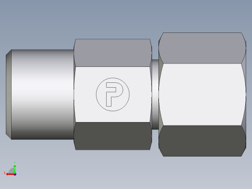 卡套式工业通用硬管接头EO_Distance_piece_adapter_DA08SOMD71后视缩略图