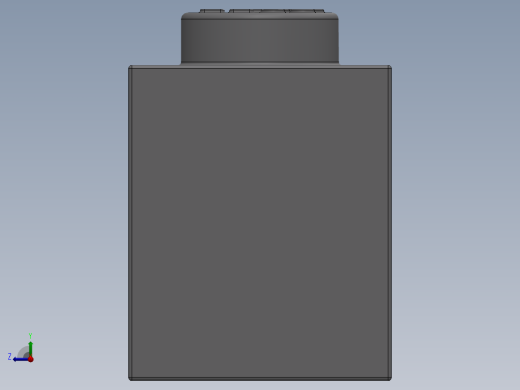 乐高套装 4421基本积木-4211394 - 3010 Medium Stone Grey Brick 1 x 4.SLDPRT右视缩略图