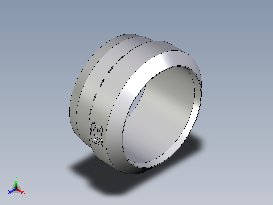 卡套式工业通用硬管接头Progressive_stop_ring_PSR15LX主视图