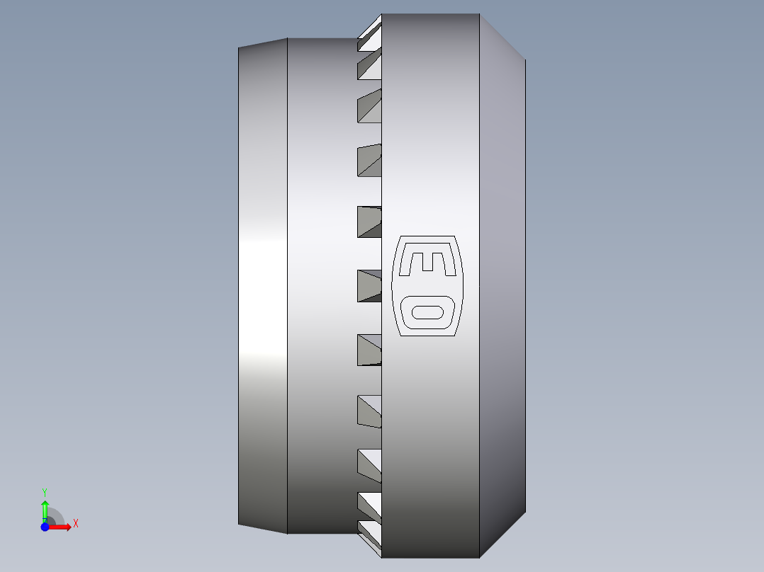 卡套式工业通用硬管接头Progressive_stop_ring_PSR15LX前视图