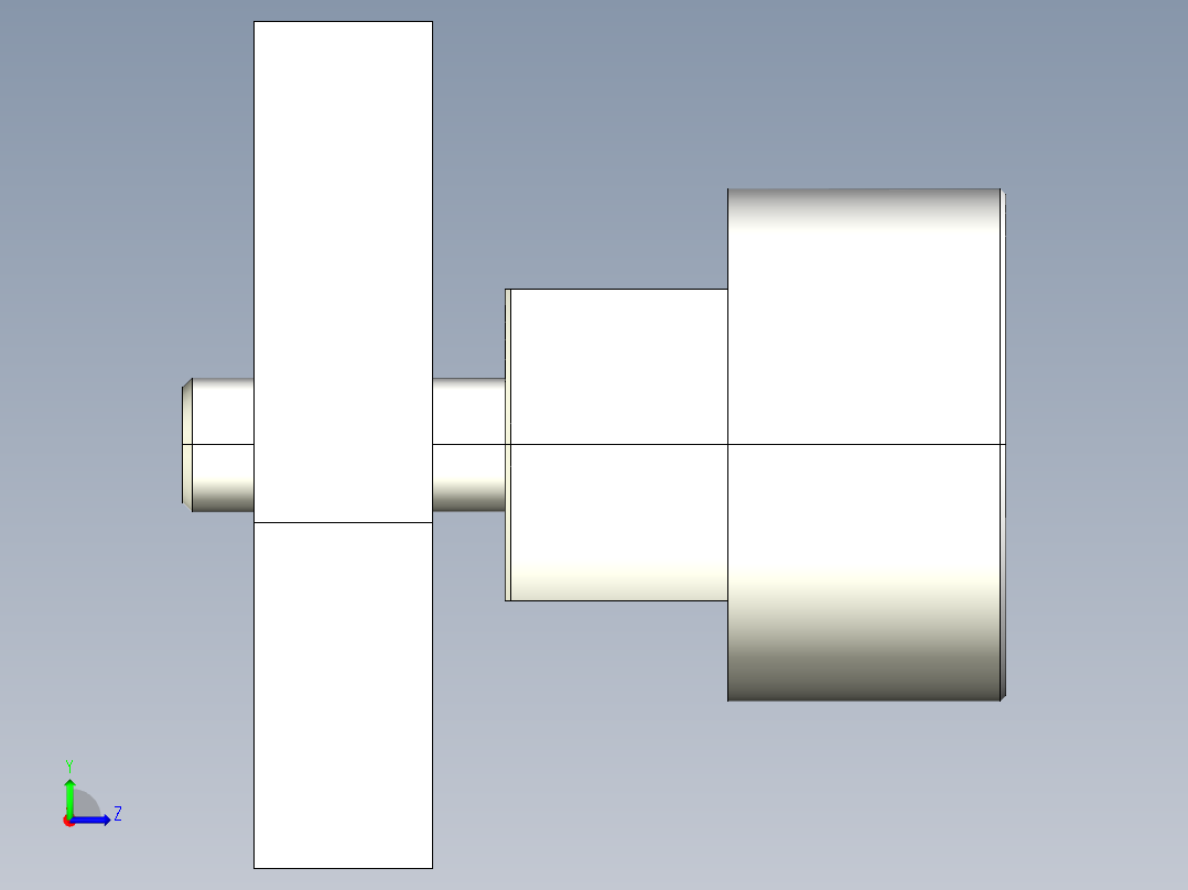 圓筒止動塊2328-3D多系列多零件图纸模型左视图