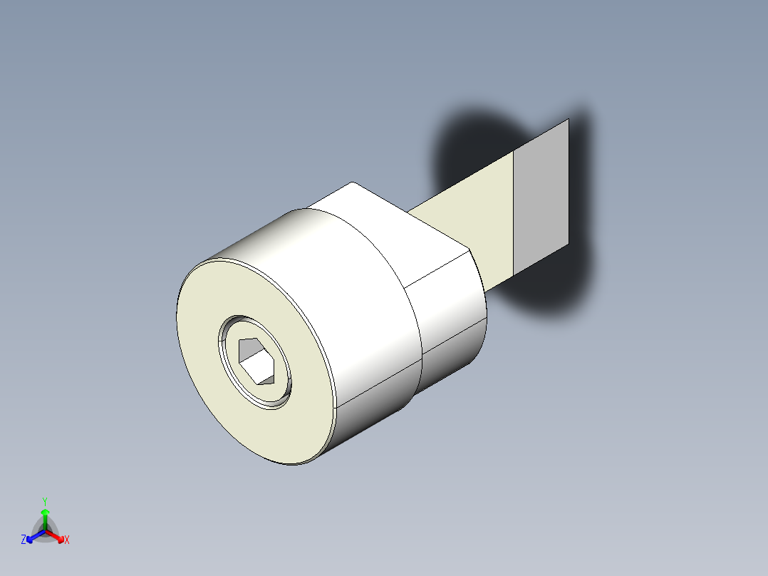 圓筒止動塊2328-3D多系列多零件图纸模型正等轴测图