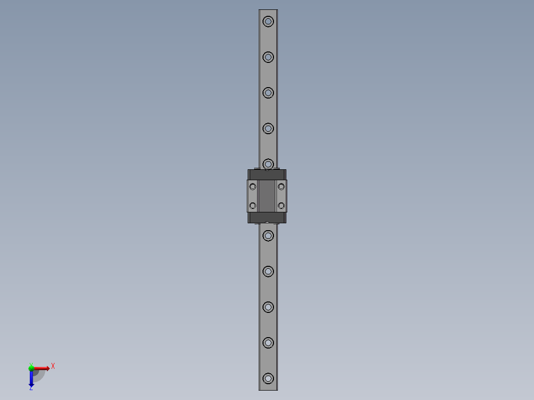 7mm直线滑轨455887俯视图