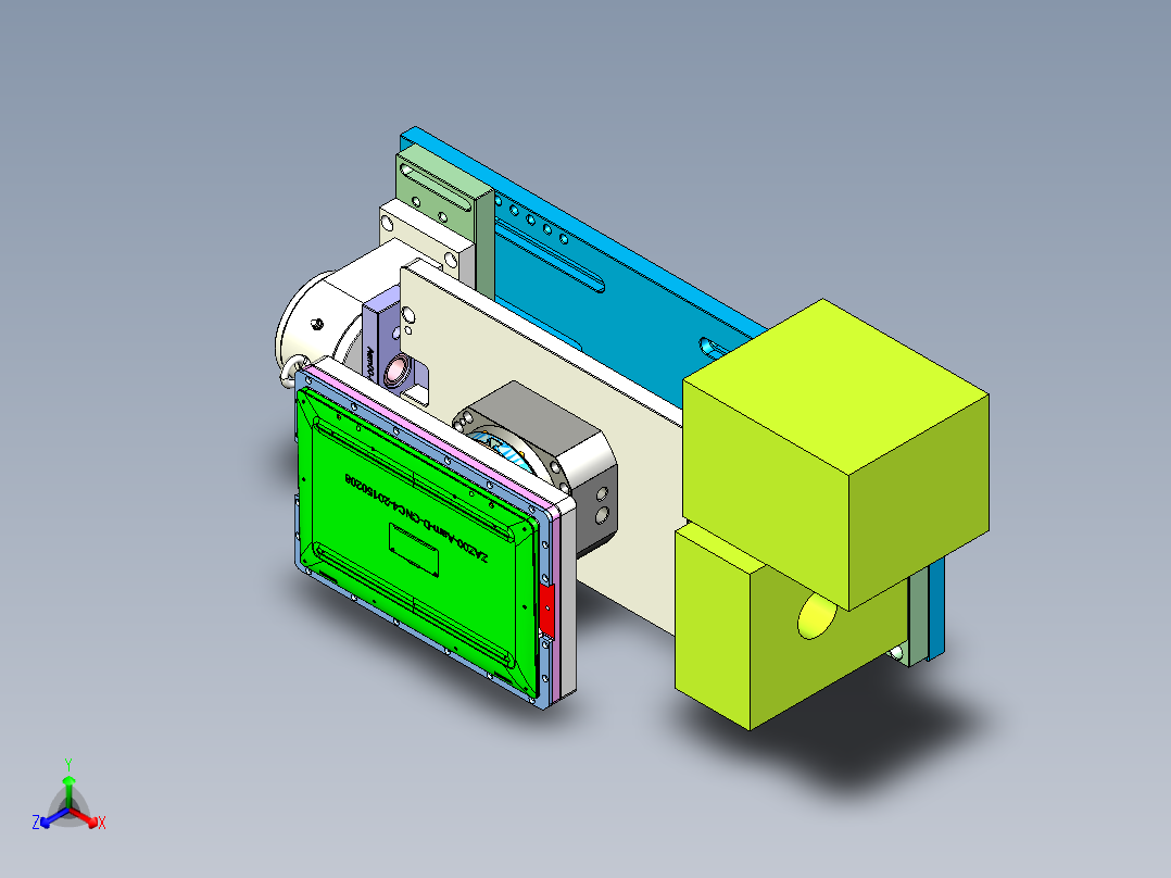 Aam00-D-笔记本CNC工装夹具三维模型CNC4-0822正等轴测图