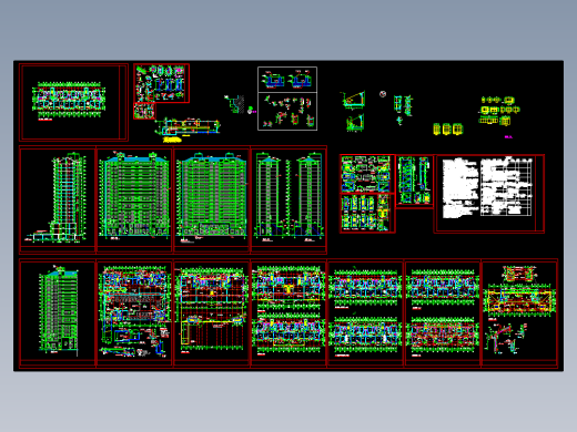 高层住宅楼全套建施图