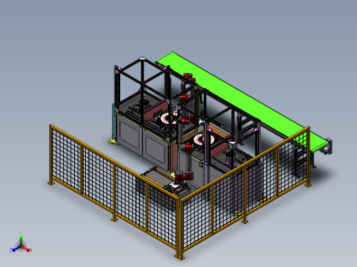 吸盘自动组装单元sw20正等轴测缩略图