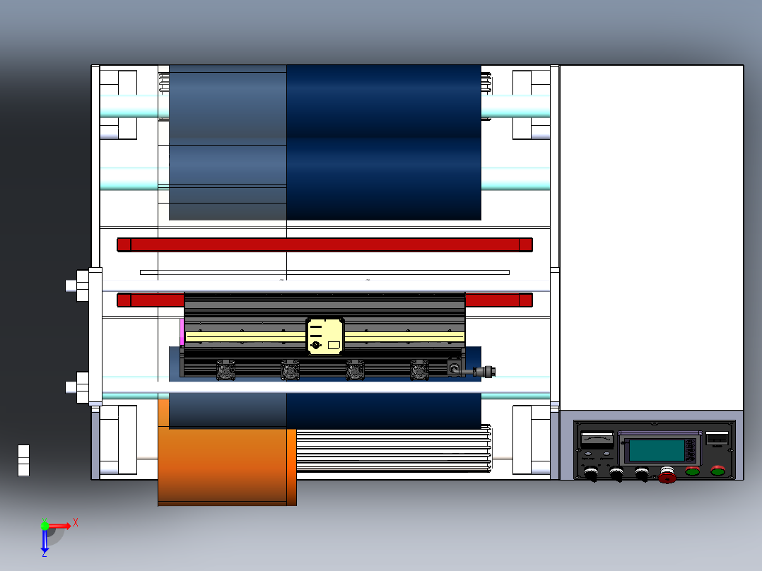 复卷薄膜检查机sw21可编辑俯视图