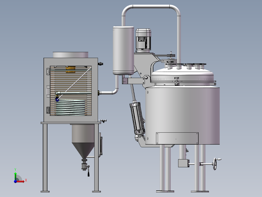 蒸馏设备sw18前视图