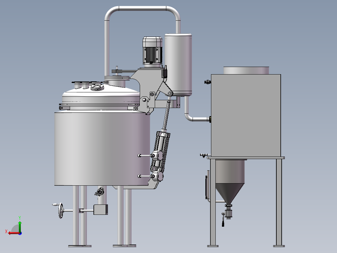 蒸馏设备sw18后视图