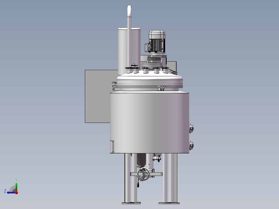 蒸馏设备sw18右视图