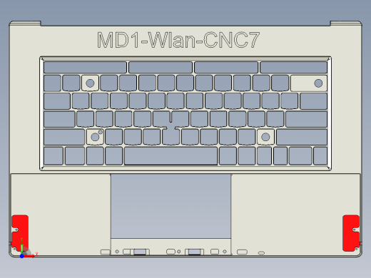 包胶金属电脑外壳铣外形程序模型前视缩略图