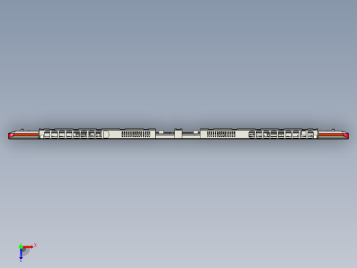 包胶金属电脑外壳铣外形程序模型俯视缩略图