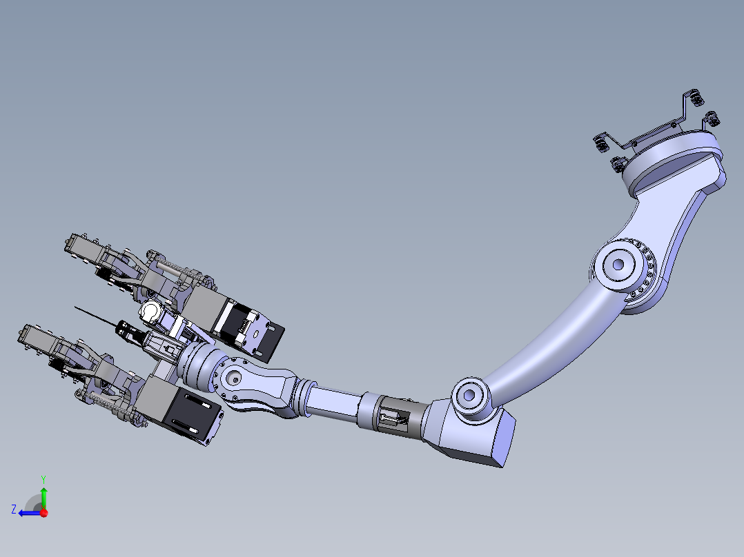 无人机手臂右视图