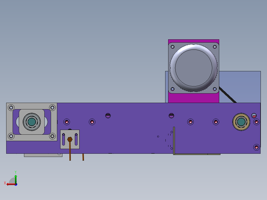 带料斗供料包装类输送带后视图