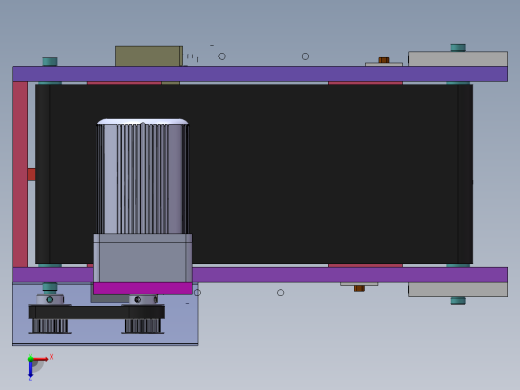 带料斗供料包装类输送带俯视缩略图