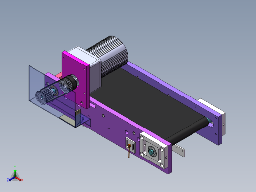 带料斗供料包装类输送带正等轴测缩略图